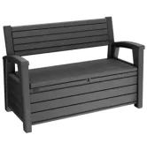 Скамейка-ящик для хранения Keter Otter Bench Non Brush 259122 Антрацит