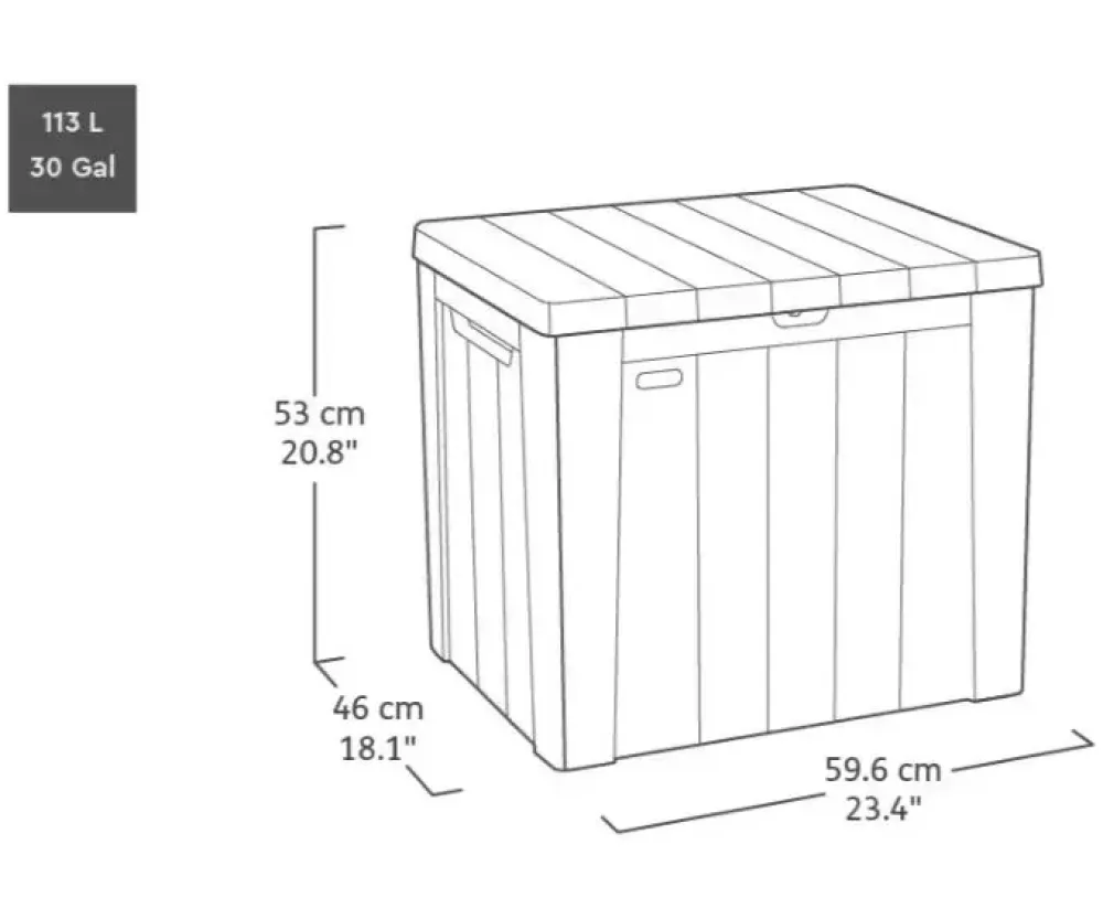 Садовый ящик для хранения Keter Urban Storage Box 246943 Графит
