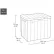 Садовый ящик для хранения Keter Urban Storage Box 246943 Графит - фото №5