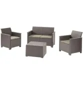 Набор пластиковой садовой мебели Keter Elodie 2 Seater Sofa Set Капучино