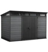 Садовый пластиковый домик 342х216 см Keter Cortina 11х7 259113 Темно-серый