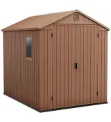 Садовый пластиковый домик 190х244 см Keter Darwin 6x8 249362 Коричневый