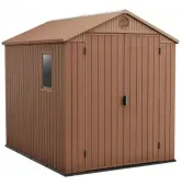 Садовый пластиковый домик 190х244 см Keter Darwin 6x8 249362 Коричневый