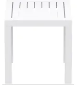 Стол для шезлонга Siesta Ocean Side Table Wood Light White