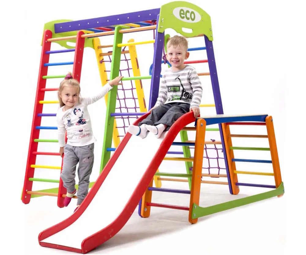 Спортивный комплекс для дома SportBaby Акварелька Plus 1-1