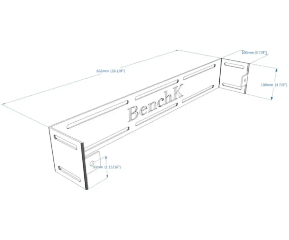 Настенное крепление к шведской стенке BenchK WHB+S8