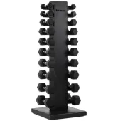 Стойка с гексагоновыми гантелями 1 - 10 кг Hammer Stealth