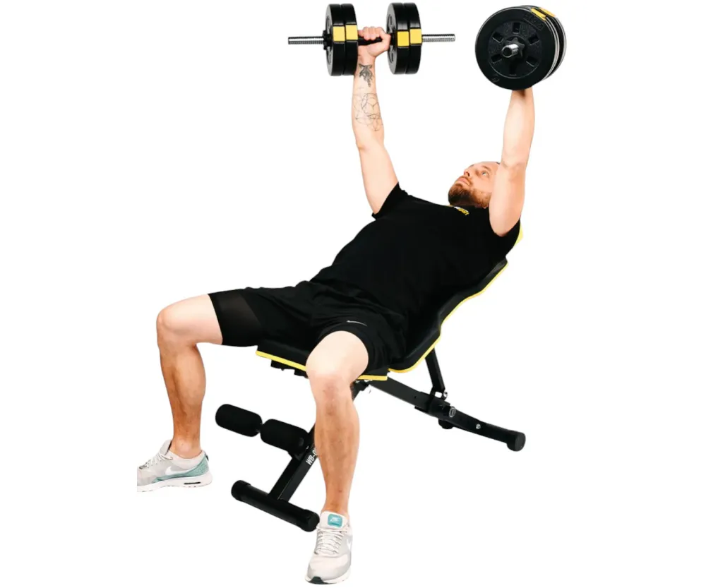 Набор Besport PowerPro 2 х 31 кг со скамьей WB-002
