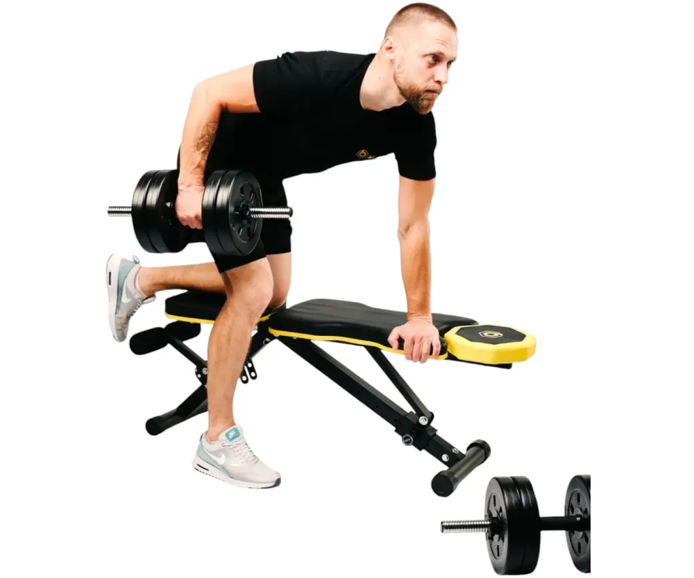 Набор Besport PowerPro 2 х 31 кг со скамьей WB-002