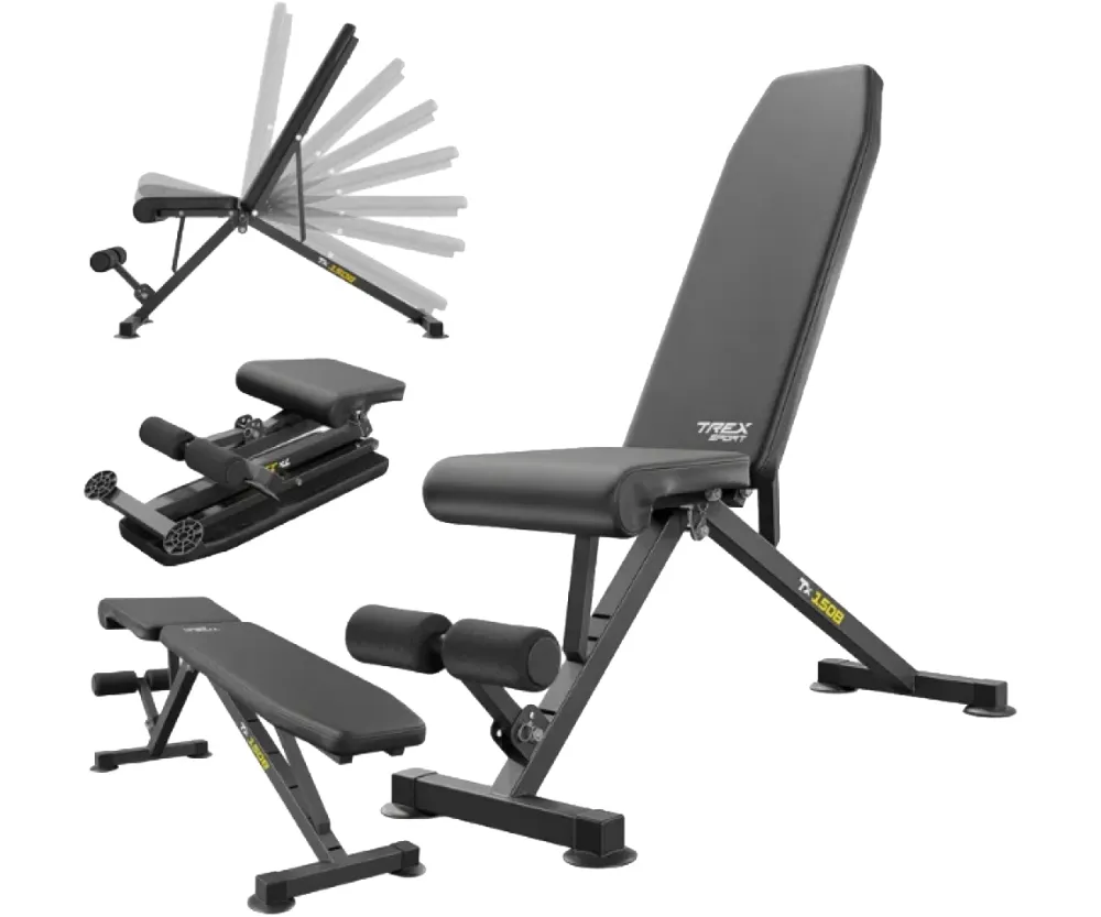 Набор Besport PowerPro гантели 2 x 13,5 кг со скамьей TX-150B