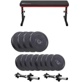  Набор Elitum Titan со скамьей HS-1025 Pro + гантели 2 x 21 кг