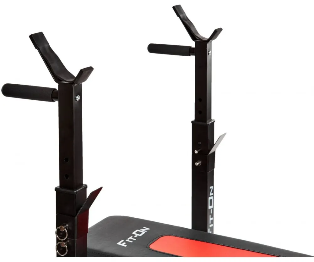 Скамья тренировочная Fit-On FN-S101 + штанга 50 кг