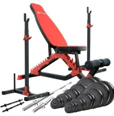 Силовой набор + штанга и гантели 135 кг Fit-On FN01