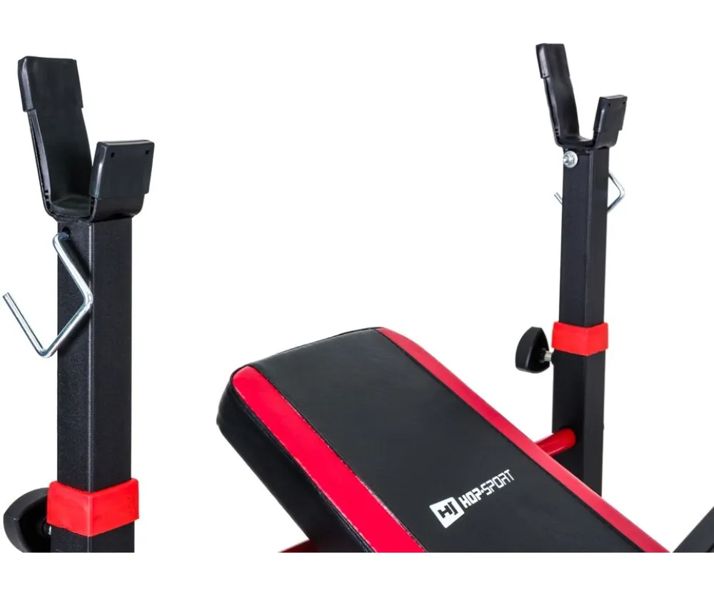 Набор Hop-Sport HS-1020 Premium 99 кг со скамьей + пульт (парта) + тяга