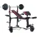 Набор Hop-Sport HS-1020 Premium 99 кг со скамьей + пульт (парта) + тяга - фото №8
