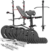 Набор Hop-Sport Strong 106 кг со скамьей HS-1065