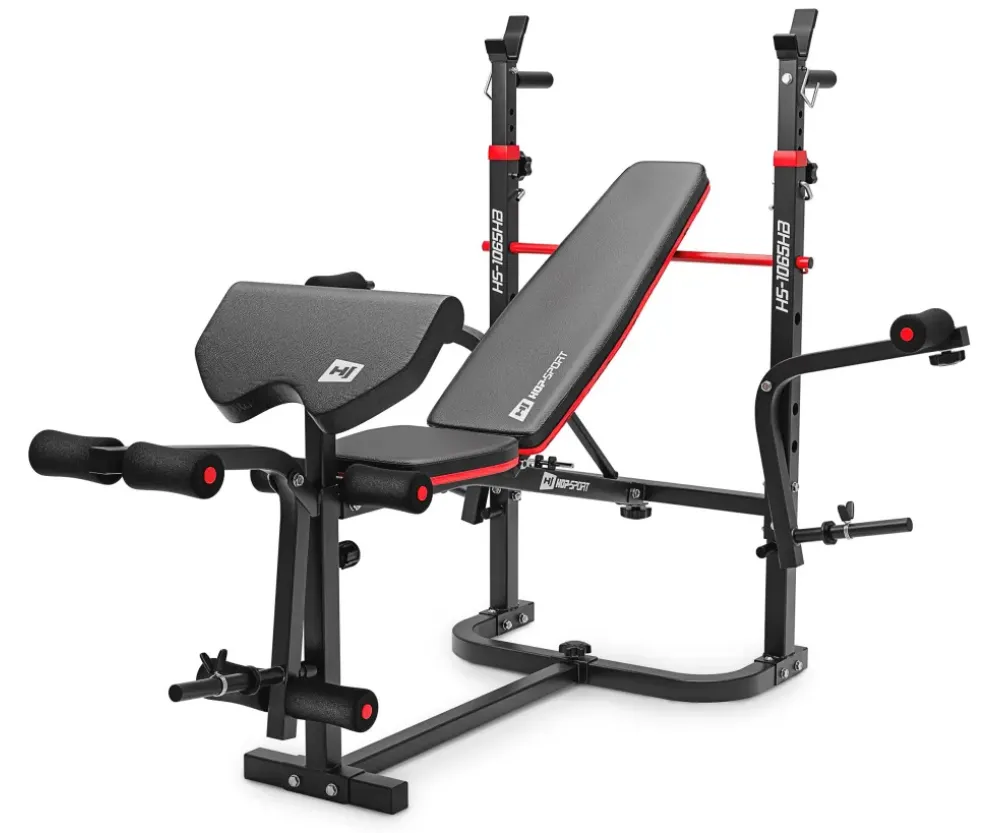 Набор Hop-Sport Strong 146 кг со скамьей HS-1065