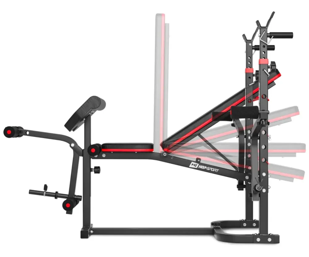 Набор Hop-Sport Strong 146 кг со скамьей HS-1065