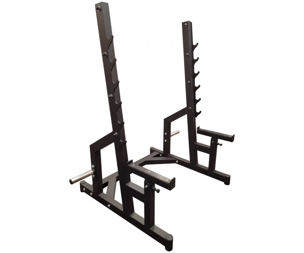 Скамья Black Rock со стойками + набор дисков 120 кг RN-Sport