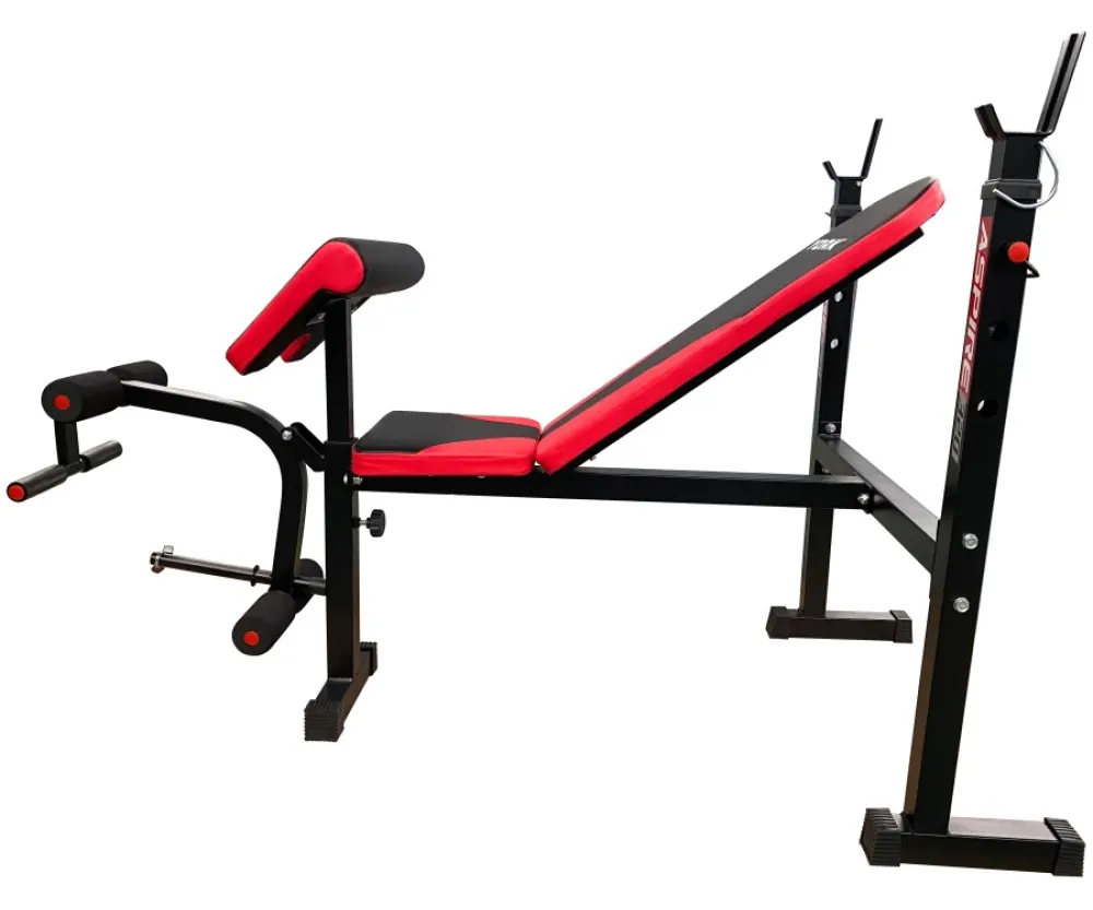 Скамья для жима со стойкой для штанги и партой Скотта York Fitness Aspire 320