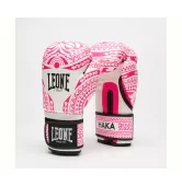 Боксерські рукавиці Leone GN329 HAKA White/Pink
