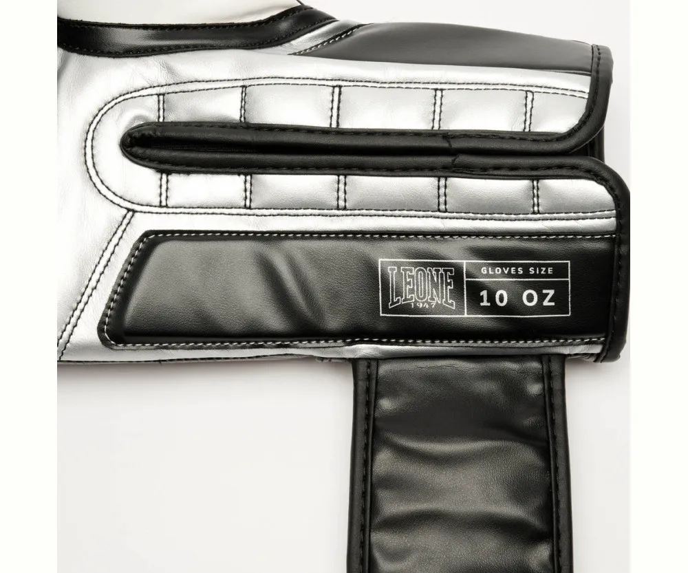 Боксерські рукавиці Leone GN208 ICONIC Black  (бинти 4 м. в комплекті)