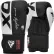 Боксерские перчатки RDX F4 Boxing Sparring Gloves Hook&Loop WHITE/BLACK (капа в комплекте) - фото №1