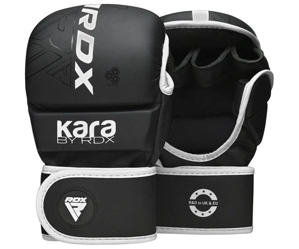 Рукавиці для ММА RDX F6 KARA Matte White Plus S/M (капа у комплекті)