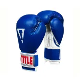 Боксерські рукавиці TITLE Classic Pro Style 3.0 Blue/White 14 oz