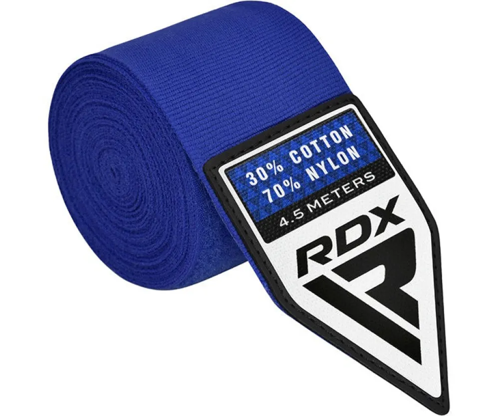 Бинти для боксу RDX WX Professional Boxing Hand Wraps Blue (4.5м.)