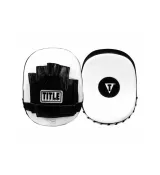 Лапи боксерські TITLE Boxing Cobra Leather Punch Mitts Black/White