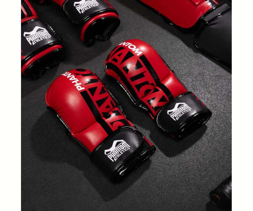 Рукавиці для ММА Phantom APEX Red S/M (капа в подарунок)