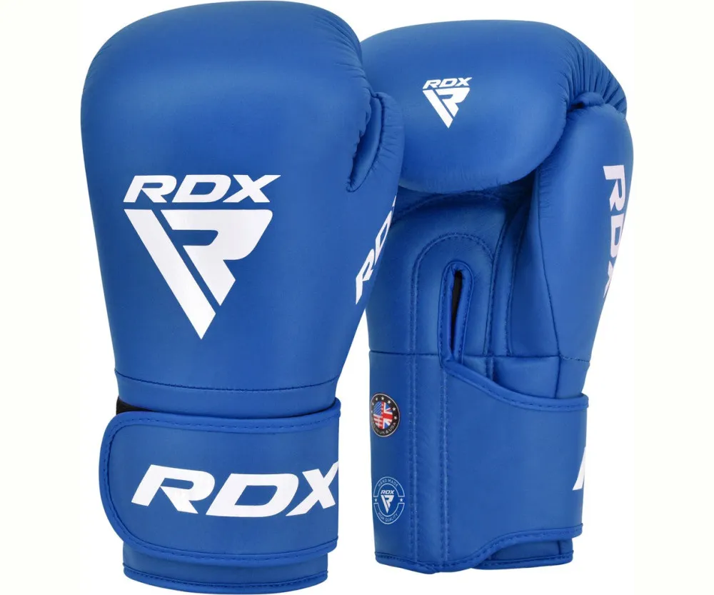 Боксерские перчатки RDX AS1 BLUE (капа в комплекте)