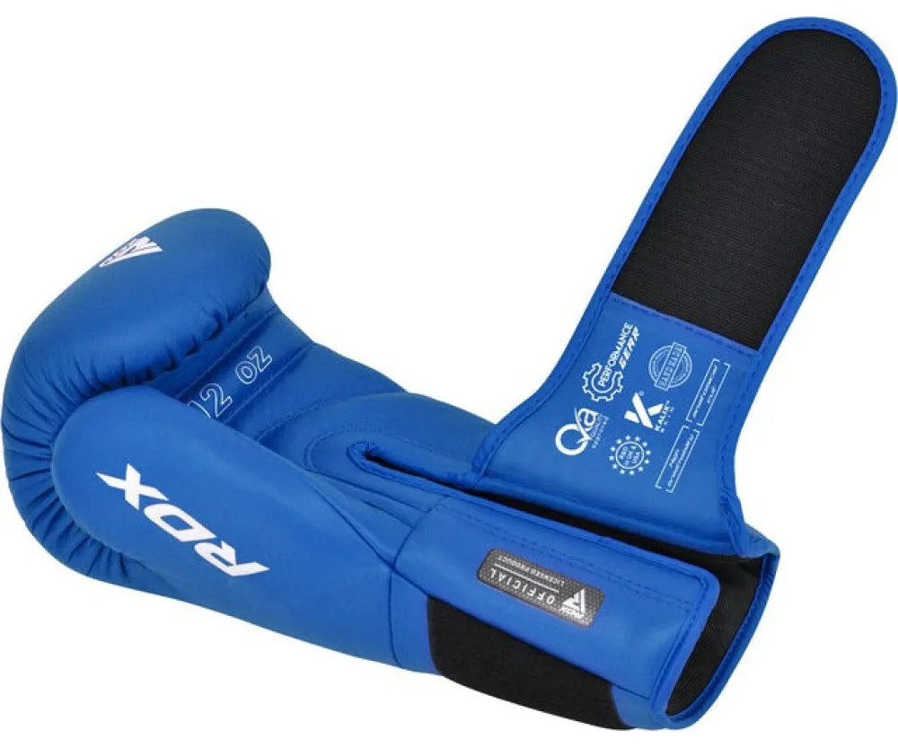 Боксерские перчатки RDX AS1 BLUE (капа в комплекте)