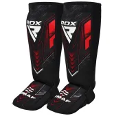 Защита для голеней и стоп RDX NEOPRENE SHIN INSTEP IMMAF-1-RED-M