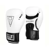 Боксерські рукавиці TITLE Boxing Vegan Gloves White/Black 8 oz