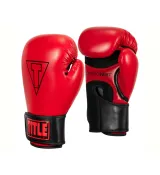 Боксерські рукавиці TITLE Boxing Vegan Gloves Red/Black 14 oz