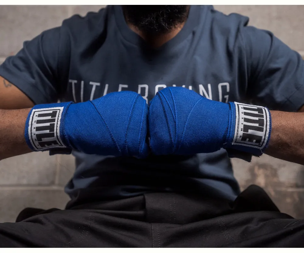 Бинти для боксу TITLE Boxing Select 180" Semi Elastic Mexican Royal (4.5м.)