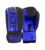 Боксерські рукавиці PowerPlay 3086 Matt Challenger Чорно-Сині
