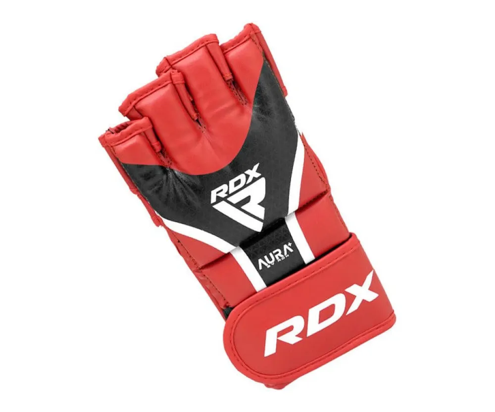 Рукавиці для ММА RDX AURA PLUS T-17 Red/Black L (капа у комплекті)
