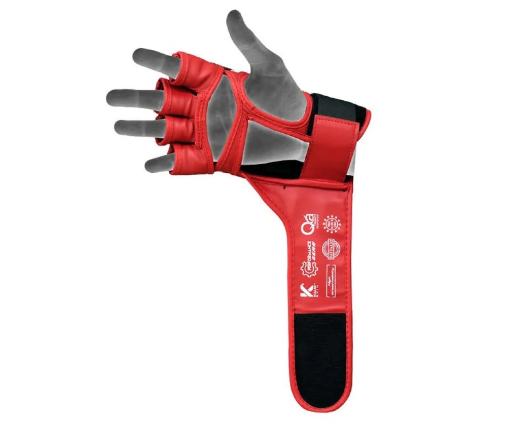 Рукавиці для ММА RDX AURA PLUS T-17 Red/Black L (капа у комплекті)