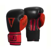 Боксерские перчатки TITLE Boxing All Heart Bag Gloves 2.0 Black/Red 10 oz
