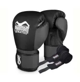 Боксерські рукавиці Phantom Reaper Black (Бинти 4м. в подарунок)