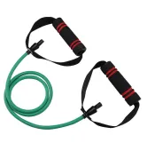 Трубчатый эспандер для фитнеса с ручками U-POWEX Latex resistance tube 20LB Green (9 кг.)