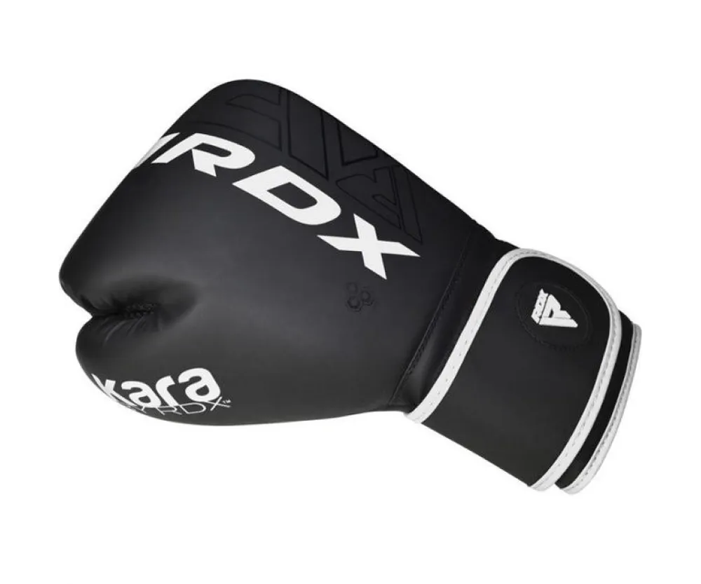 Боксерские перчатки RDX F6 Kara Matte White (капа в комплекте)