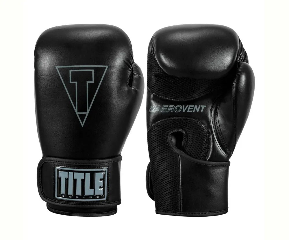 Боксерські рукавиці TITLE Boxing Vegan Gloves Black 12 oz