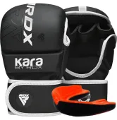 Рукавиці для ММА RDX F6 KARA Matte White Plus L/XL (капа у комплекті)