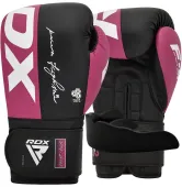 Боксерские перчатки RDX REX F4 PINK/BLACK- (капа в комплекте)