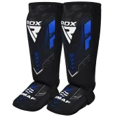 Защита для голеней и стоп RDX NEOPRENE SHIN INSTEP IMMAF-1-BLUE-L