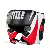 Боксерський шолом TITLE MMA Command Black/White/Red L